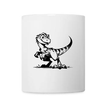 Little Raptor Kids Baby Dino Sketch - Mug - white - Front