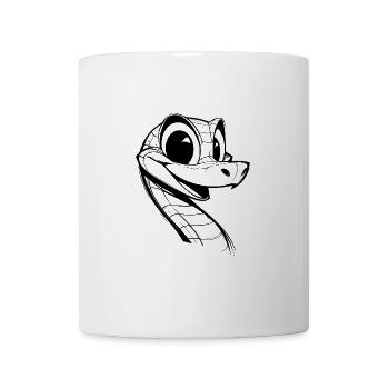 Cunning Snake Funny Snakes Drawing - Mug - white - Front