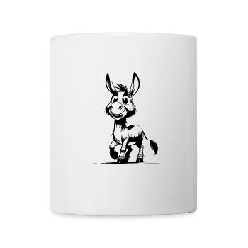 Children's Sketch Donkey Pencil Drawing - Mug - white - Front