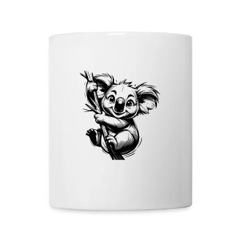 Lustiger australischer Kinder Koala am Baum - Tasse - Weiß - Vorne