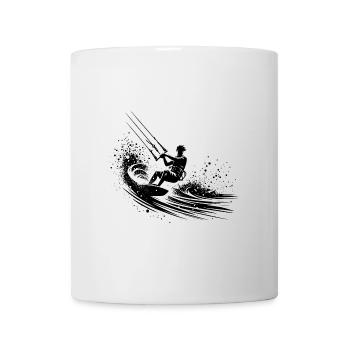 High-Fly Splash Kite-Surfen Meerwasser Fahrspaß - Tasse - Weiß - Vorne