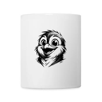 Petit pingouin sale style crayon - Mug blanc - blanc - Devant