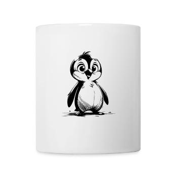 Penguin Baby Drawing Cartoon Style Penguins - Mug - white - Front