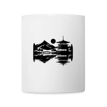 Asian Landscape Silent Japanese Temple - Mug - white - Front
