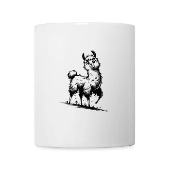 Cute Llama Kids Cuddle Style - Mug - white - Front
