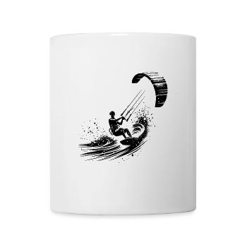 Kite Surfing Sport Equipment - Surfing in the Sky - Mug - white - Front