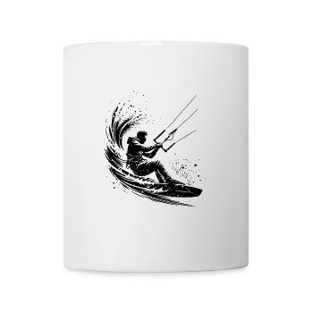 Kite Surfer Without Kite Splash Sea Water - Mug - white - Front