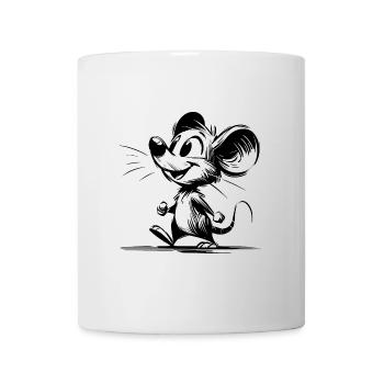 Cute Little Pencil Style Kids Mouse Sketch - Mug - white - Front