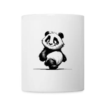 Cuddly Bear Enfants Panda Bébé Crayon Croquis - Mug blanc - blanc - Devant