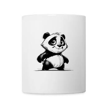 Kleiner Panda Kinder Baby Bleistift Zeichnung - Tasse - Weiß - Vorne