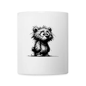 Dirty Fuzzy Bear Kids Drawing - Mug - white - Front