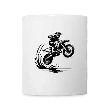Gelände Maschine im Deck - Tasse - Weiß - Vorne