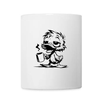 Tired Waddle Duck with Coffee Mug - Mug - white - Front