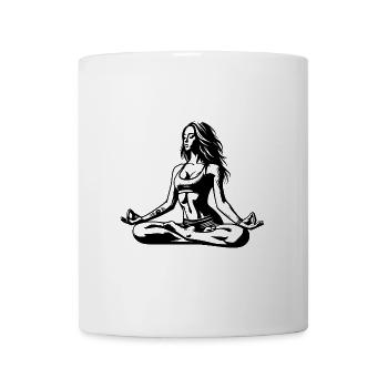 Yoga Lehrerin bei Meditation für die Seele - Tasse - Weiß - Vorne