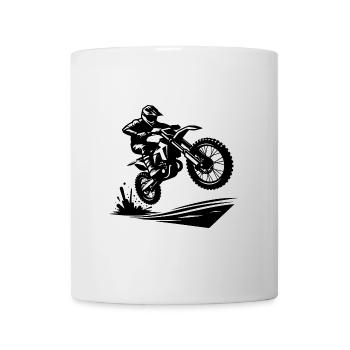 Motorsport Enduro Jumping Terrain Machine - Mug - white - Front