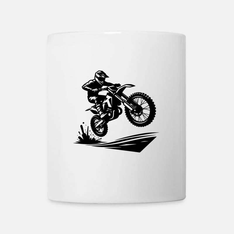 Motorsport Enduro Jumping Terrain Machine - Mug blanc - blanc