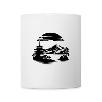 Asian Landscape Meditation Japan Design - Mug - white - Front