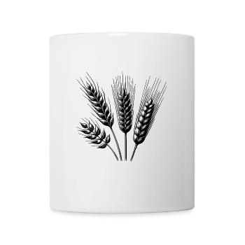 Different types of grain ears - Mug - white - Front