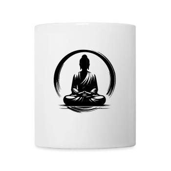 Yoga Bouddha Corps Méditation de pleine conscience - Mug blanc - blanc - Devant