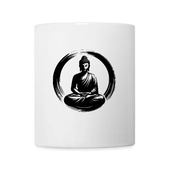 Meditation Yoga Buddha Soul Mindfulness - Mug - white - Front