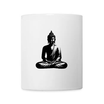 Buddha Körper Achtsamkeit Seelen Meditation - Tasse - Weiß - Vorne