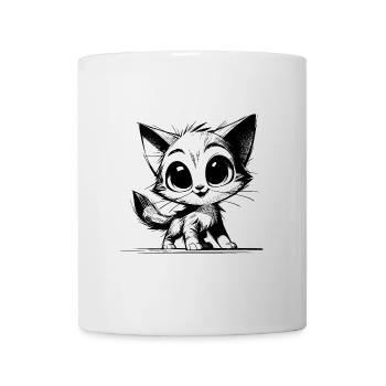 Cute Cats Baby Pencil Drawing - Mug - white - Front