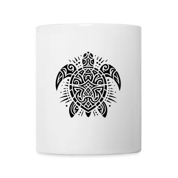Aussergewöhnlich elegante Tattoo Wasserschildkröte - Tasse - Weiß - Vorne