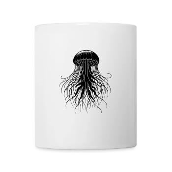 Große giftige Rippenquallen schwebende Medusa - Tasse - Weiß - Vorne