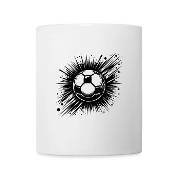 Krasser Fußball Schuss Verein Logo - Tasse - Weiß - Vorne