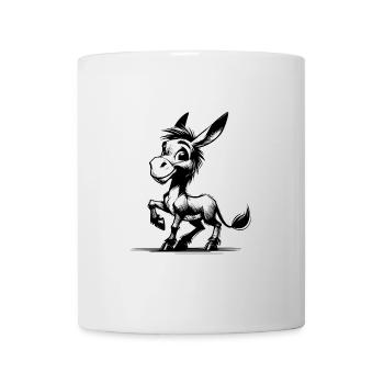 Little Donkey Long-Eared Pencil Drawing - Mug - white - Front