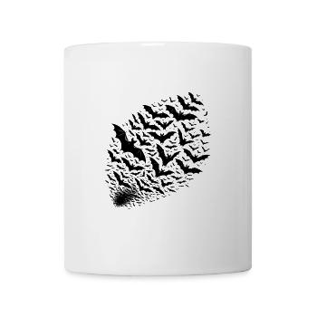 Riesiger Fledermaus Schwarm von Fledermäusen - Tasse - Weiß - Vorne