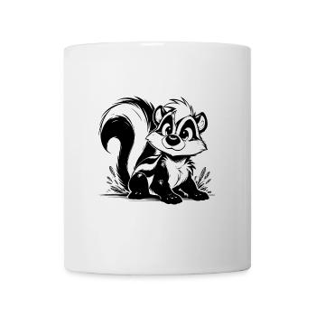 Baby Skunk Enfants Crayon Dessin Croquis - Mug blanc - blanc - Devant