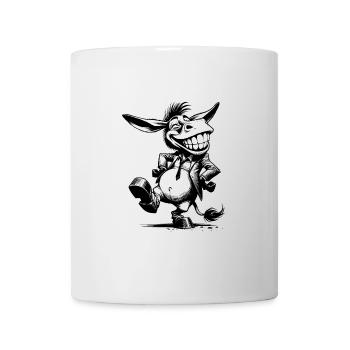 Laughing Donkey Long-Eared Caricature Disguise - Mug - white - Front