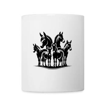 Donkey Groups Portrait Images - Mug - white - Front