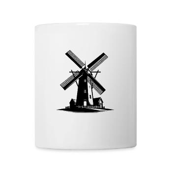 Dutch Wheat Windmill for Grain Flour - Mug - white - Front