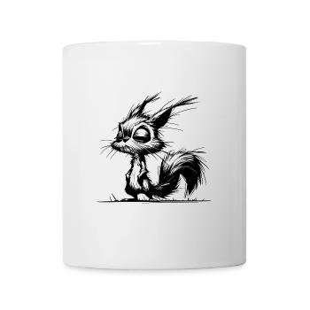 Eichhörnchen total verpennt und verschlafene Augen - Tasse - Weiß - Vorne