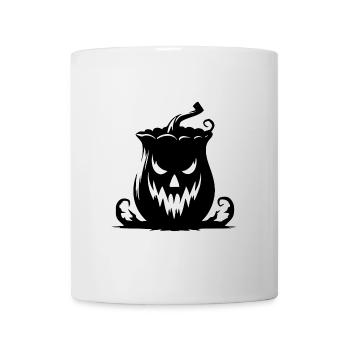 Magische Kürbis Laterne mit frechem Grinsen - Tasse - Weiß - Vorne