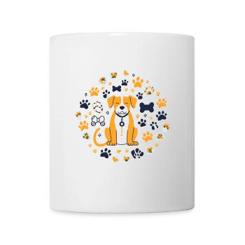niedliches Hundemotiv - Tasse - Weiß - Vorne