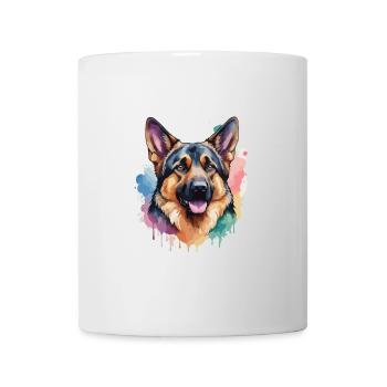 Deutscher Schäferhund Cool Colorful Deutscher Schäferhund - Tasse - Weiß - Vorne