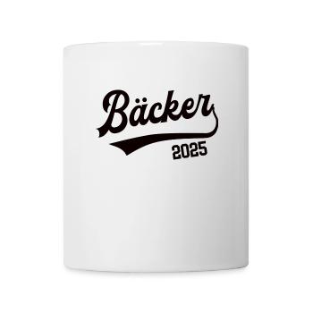 Bäcker 2025 Beruf Bäckerei Lehre Lehrling Konditor - Tasse - Weiß - Vorne