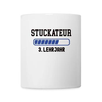 Ausbildung Stuckateur 3. Lehrjahr Stukkateur Lehre - Tasse - Weiß - Vorne