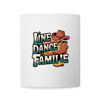Line Dance Linedance Familie - Tasse - Weiß - Vorne