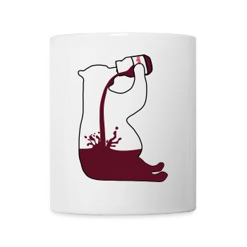 Gewichtheber Bär Schoki - Chocoholic - Tasse - Weiß - Vorne
