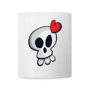TETE DE MORT - Mug blanc - blanc - Devant
