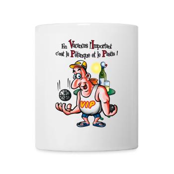 Pétanque VIP - Mug blanc - blanc - Devant