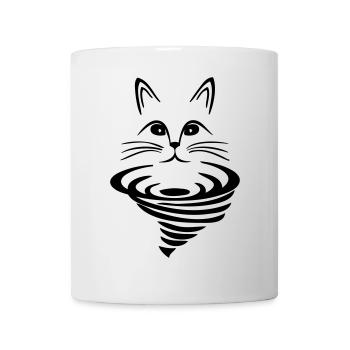 Cat on whirlpool - Mug - white - Front