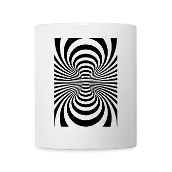 Coole Kunst,Kunst,Art,Design,Kreise, - Tasse - Weiß - Vorne