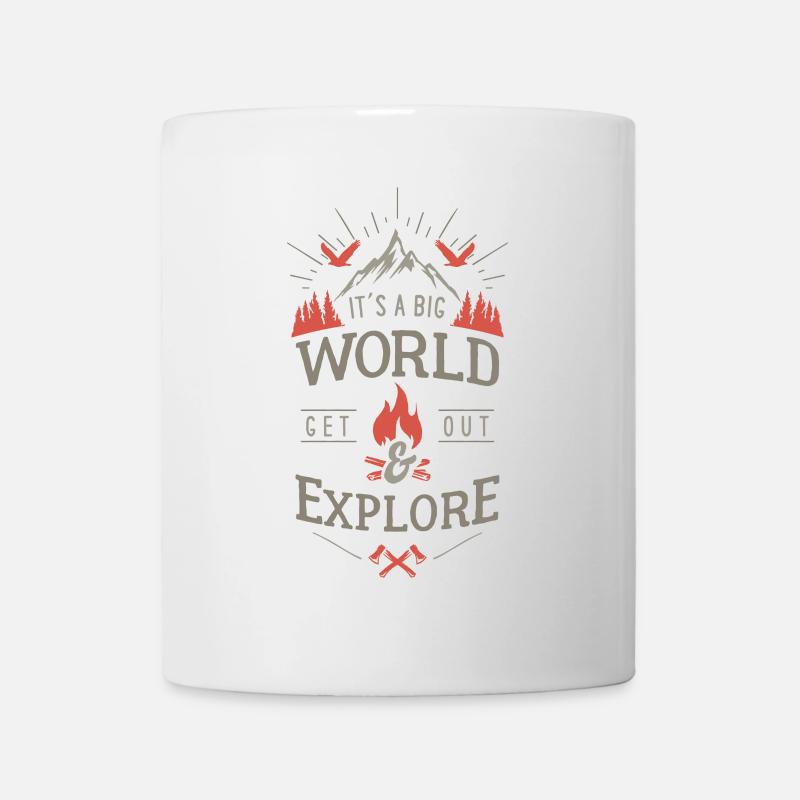 get out & explore - Mug - white