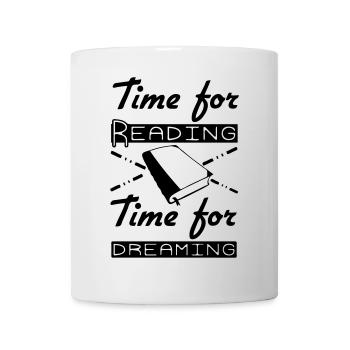Lire Lecteur Livre Livres Livre Rengaine Cadeau - Mug blanc - blanc - Devant