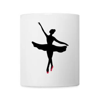 Danseuse de ballet - Mug blanc - blanc - Devant